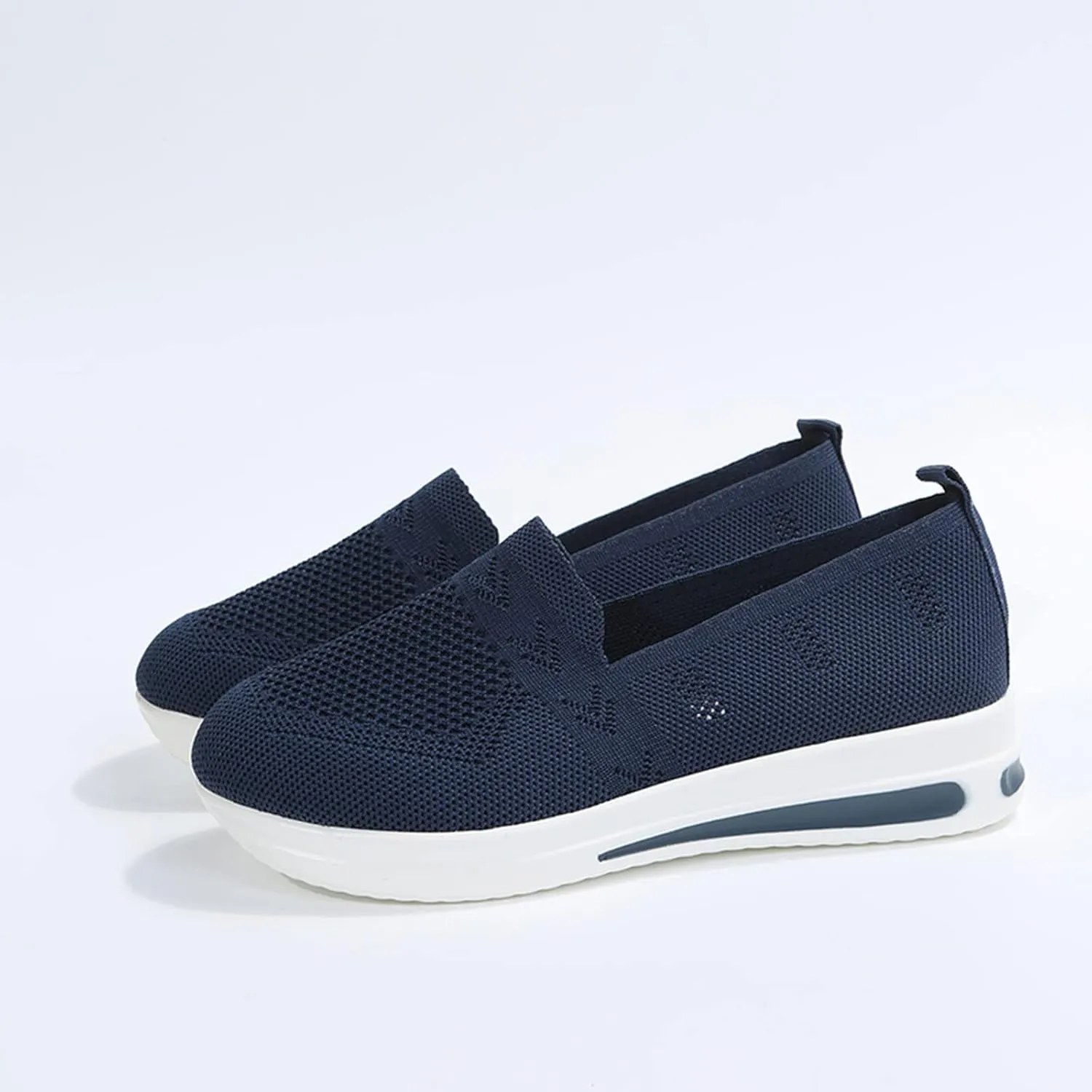 Quick Dry Casual Boat Shoes for Women Arch Support Air Cushioned Classic Comfort Flat Loafers Orthopedic Tennis Comfortable Lightweight Jogging Sneakers Padded Insole Slip on Tennis Footwears
