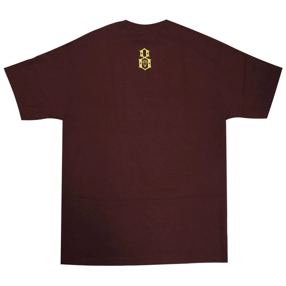 Rebel8 Any Means Men's T-shirt Burgundy