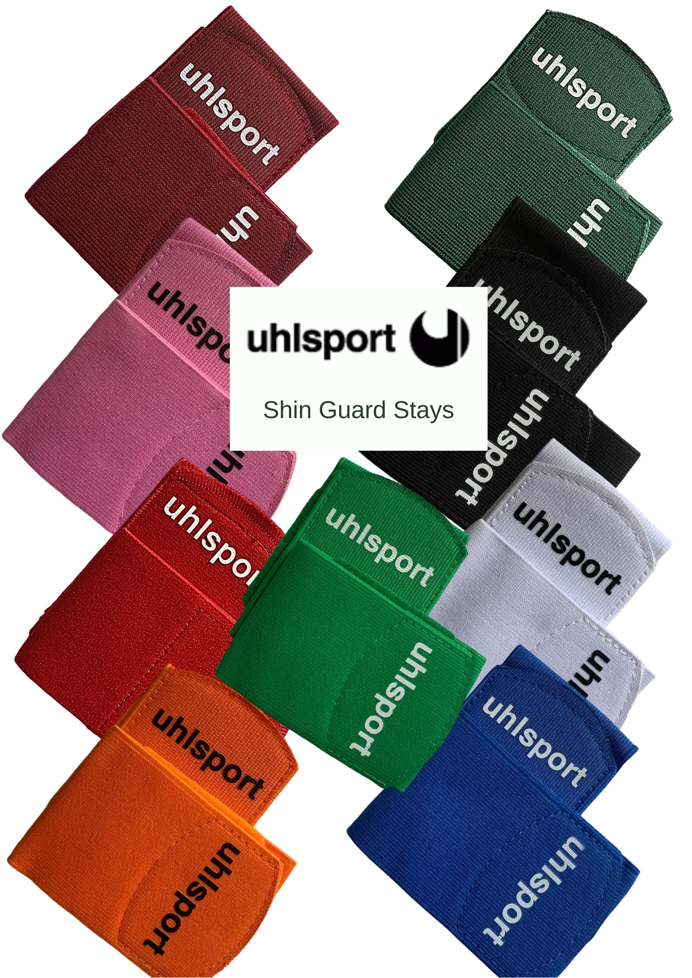 RED UHLSPORT SHIN GUARD STAYS