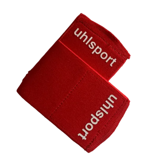 RED UHLSPORT SHIN GUARD STAYS