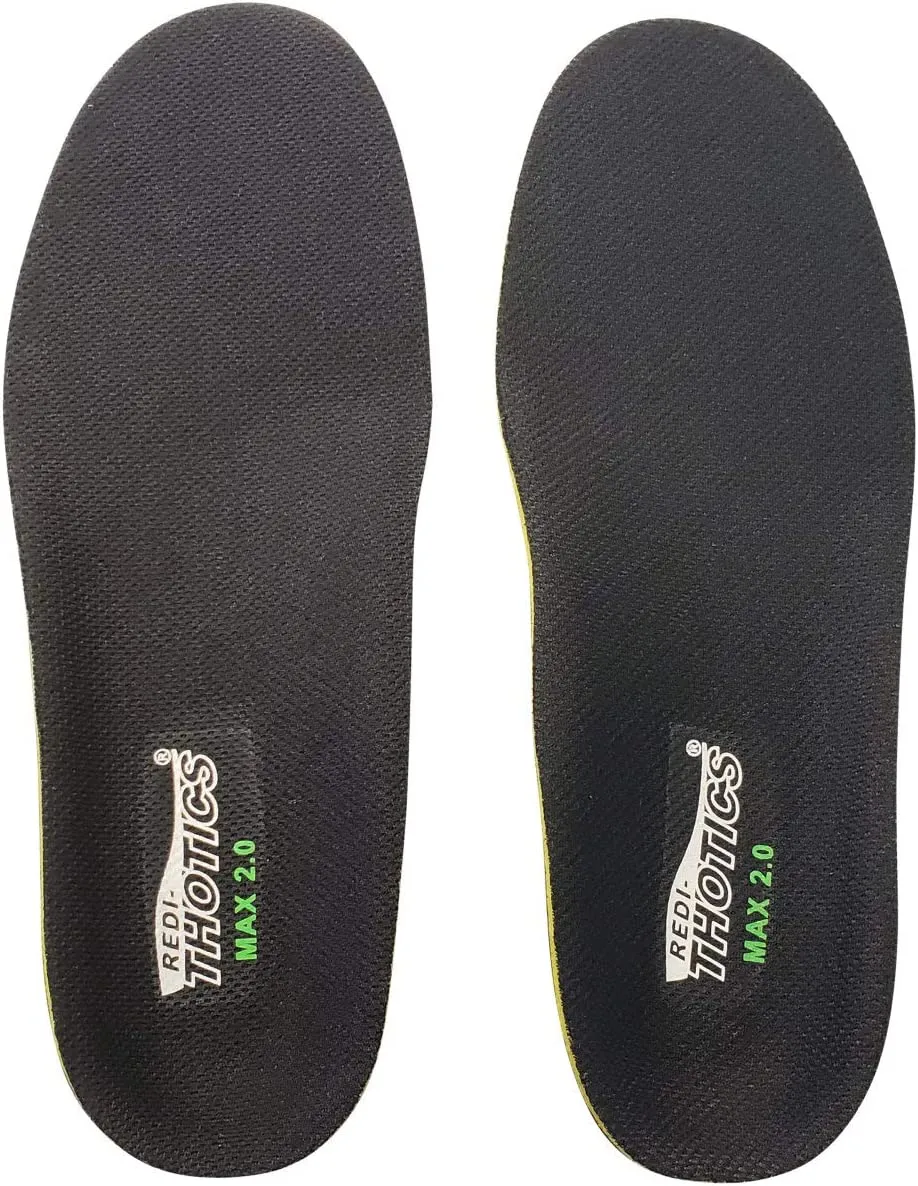 Redi-Thotics Max Orthotic Insoles for Plantar Fasciitis - Support for Tired, Aching Arches and Feet
