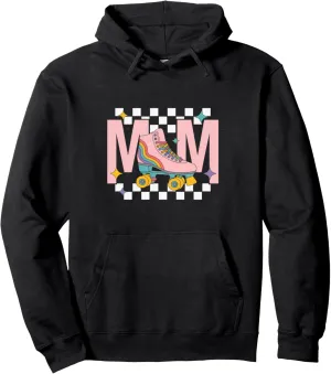 Retro Roller Skate Shoes Mom Roller Skating Pullover Hoodie