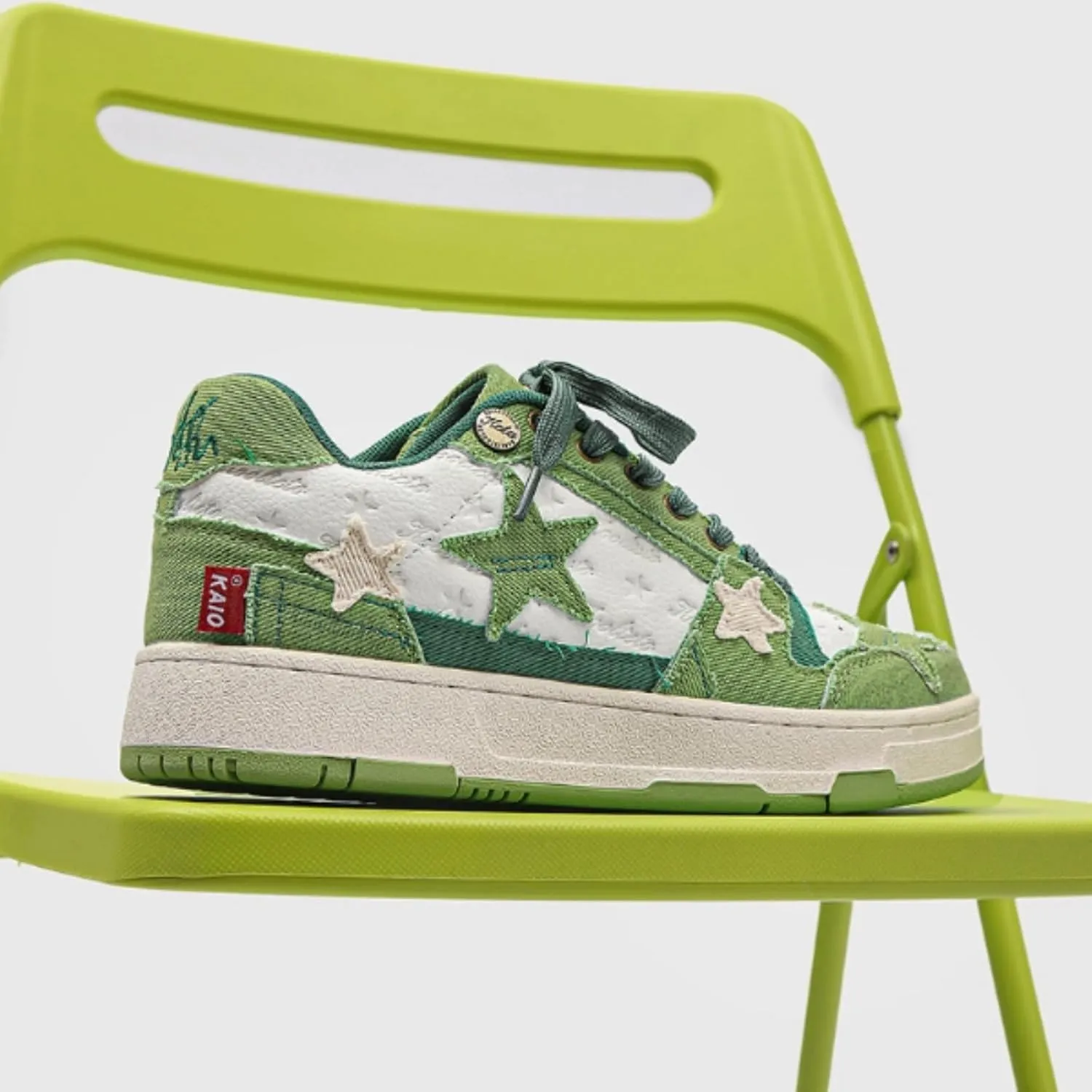 Retro Star Platform Shoes Vintage Chunky Sneakers for Women Men Trendy Casual Aesthetic Y2k Skate Shoes