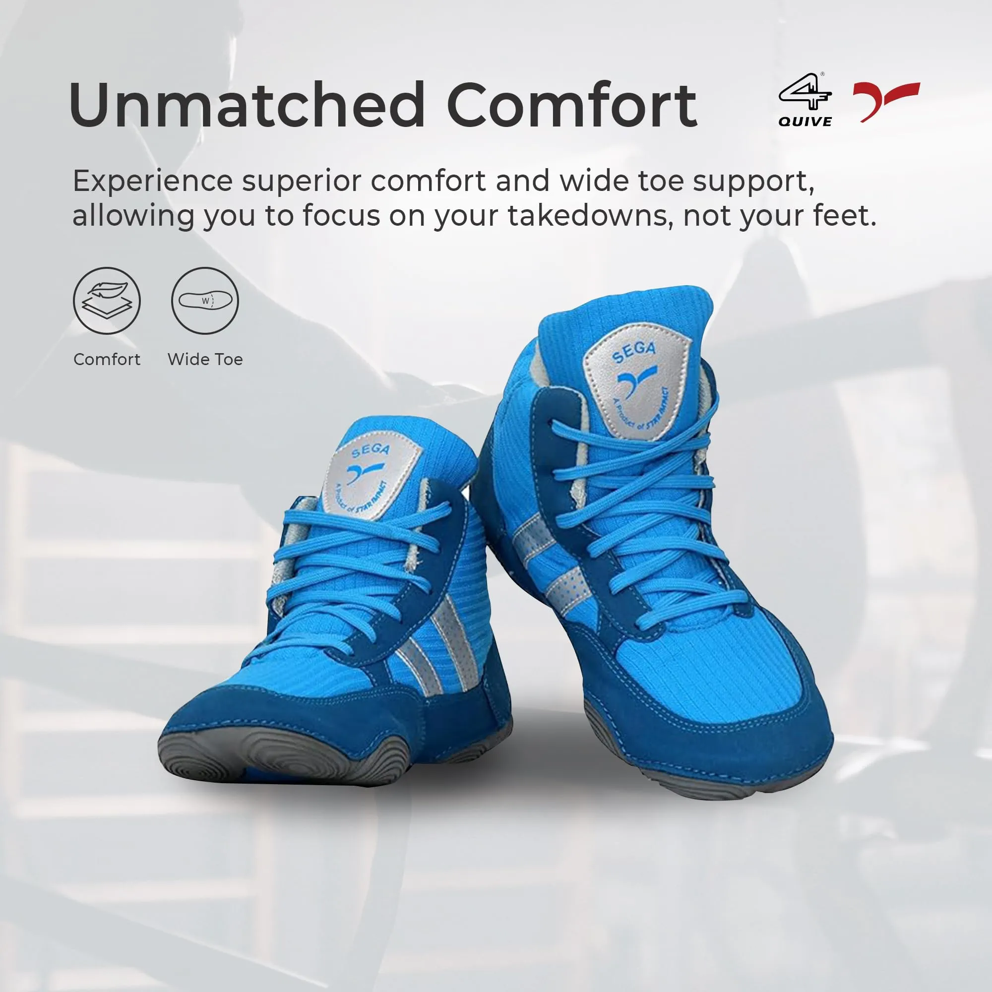 SEGA QUIVE RING High Top Pro Wrestling & Boxing Shoes
