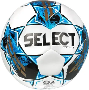 Select Bundle of 10 Select Royale V22 Soccer Ball White/Blu Size 5 NFHS Approved