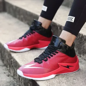 Shock-absorbing Lightning Logo Basketball Shoes