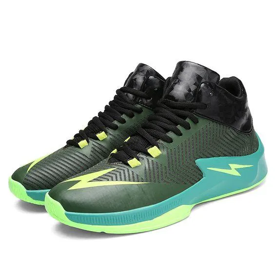 Shock-absorbing Lightning Logo Basketball Shoes