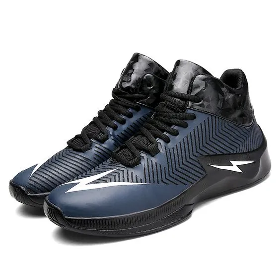 Shock-absorbing Lightning Logo Basketball Shoes