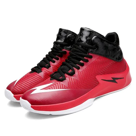 Shock-absorbing Lightning Logo Basketball Shoes