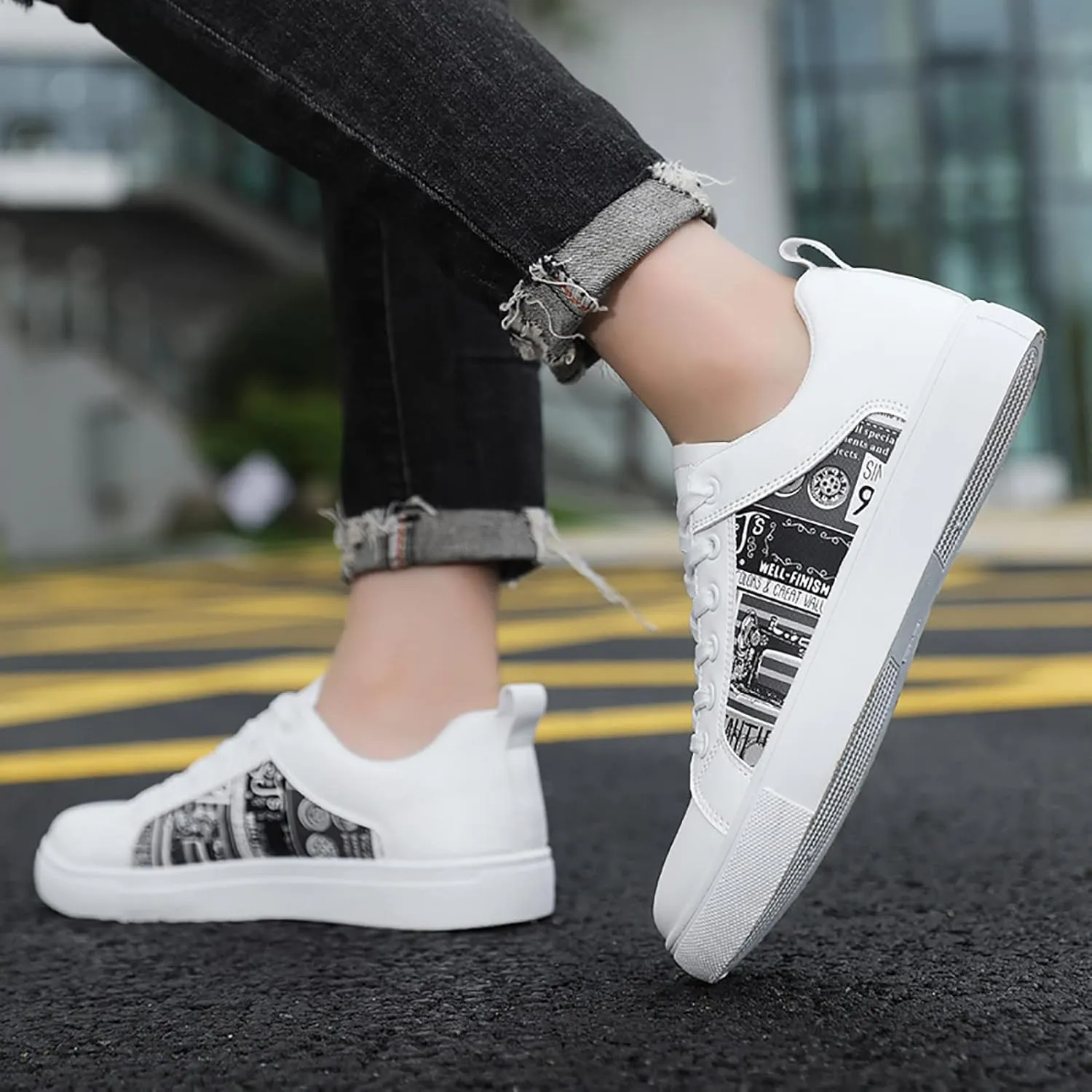 Shoes for Men Shoes for Men Black Slip on Lightweight Breathable Fashion Sneakers Casual Sneakers for Men
