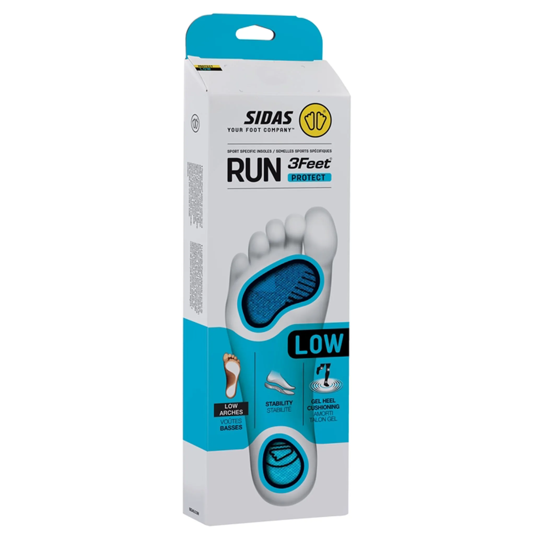 Sidas 3Feet Run Protect Low Arch Insoles