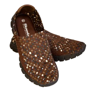 Skooda Brown Speckle Slip on leisure and water shoes