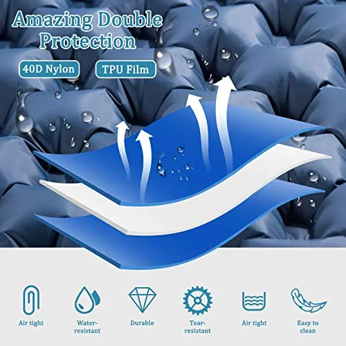 Sleeping Pad for Camping,Inflatable Camping Pad with Foot Press for Single