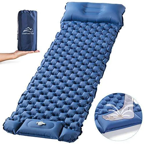 Sleeping Pad for Camping,Inflatable Camping Pad with Foot Press for Single