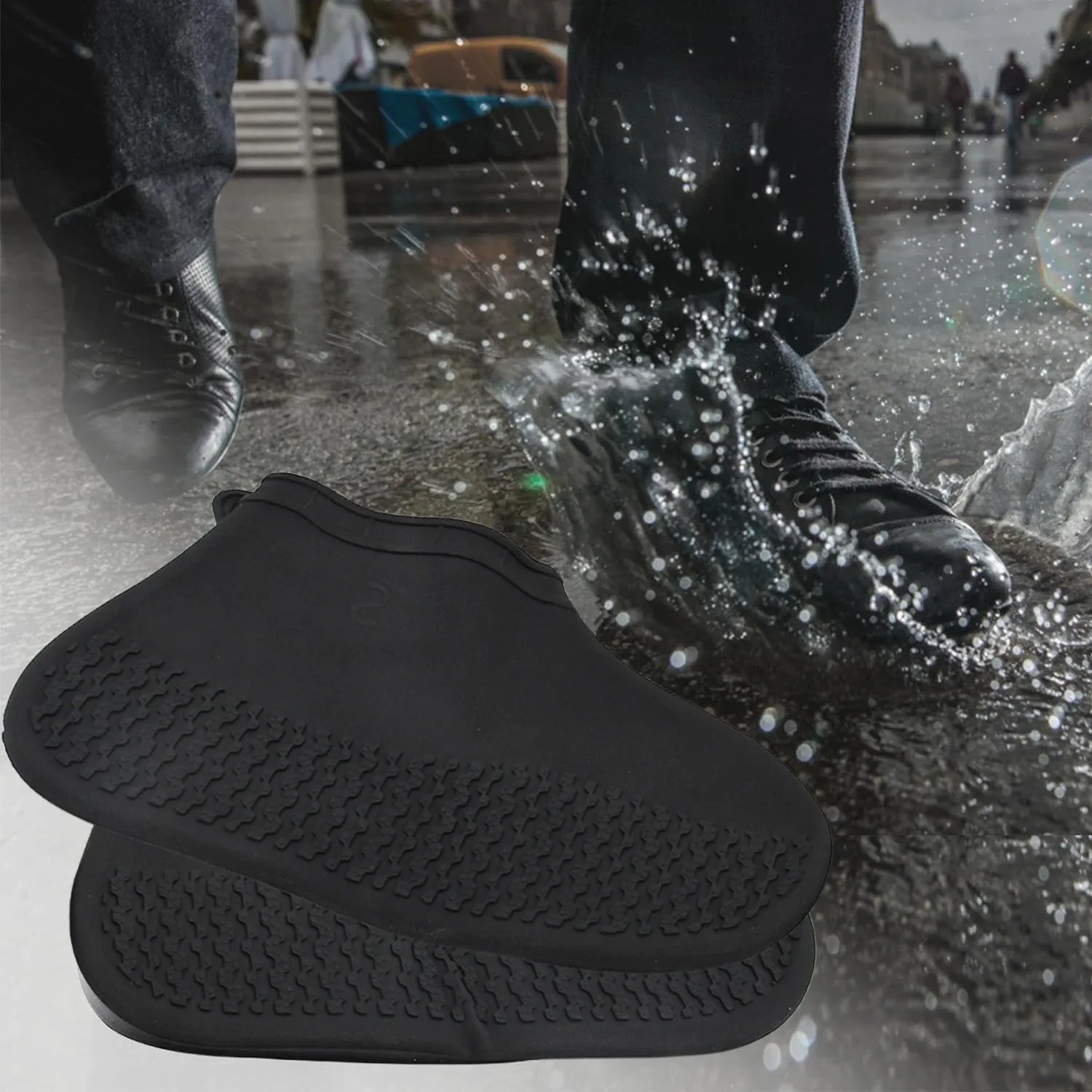 Small Size Silicone Rain Boots Cover (1 Pair)