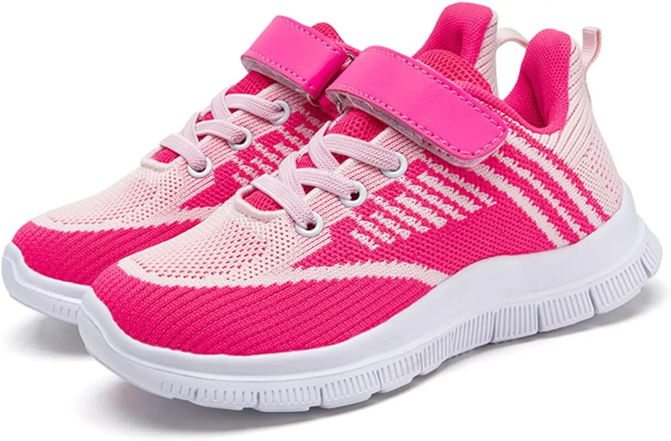 Sneakers for Girls Athletic Sport Lightweight Kids Running Shoes Breathable Strap Unisex for Little Kid Big Kid Non-Slip