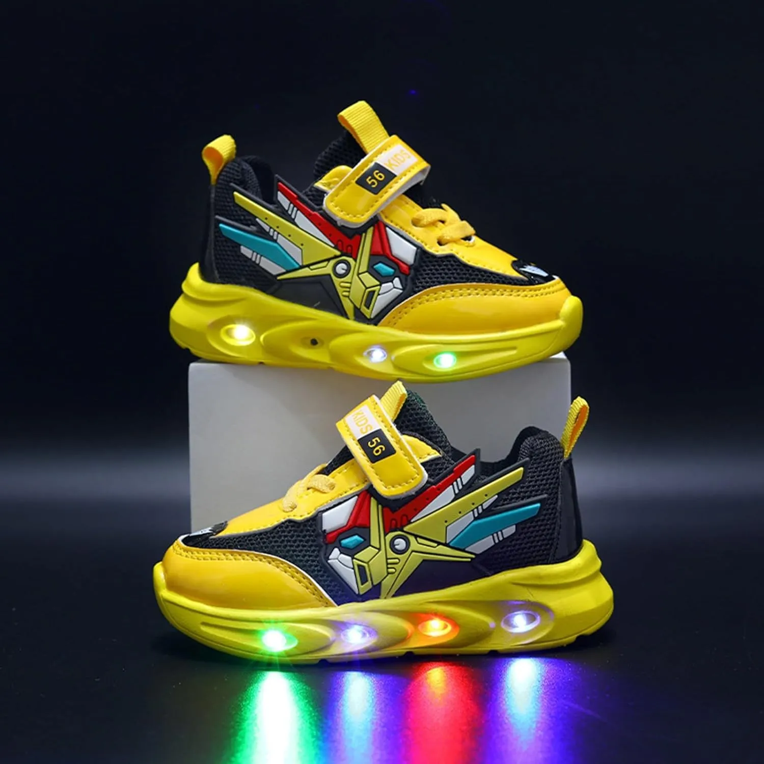 Sneakers for Girls Tennis Shoes LED Light Up Sneakers for Kids Athletic Running Shoes Breathable Walking Shoes