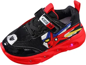Sneakers for Girls Tennis Shoes LED Light Up Sneakers for Kids Athletic Running Shoes Breathable Walking Shoes