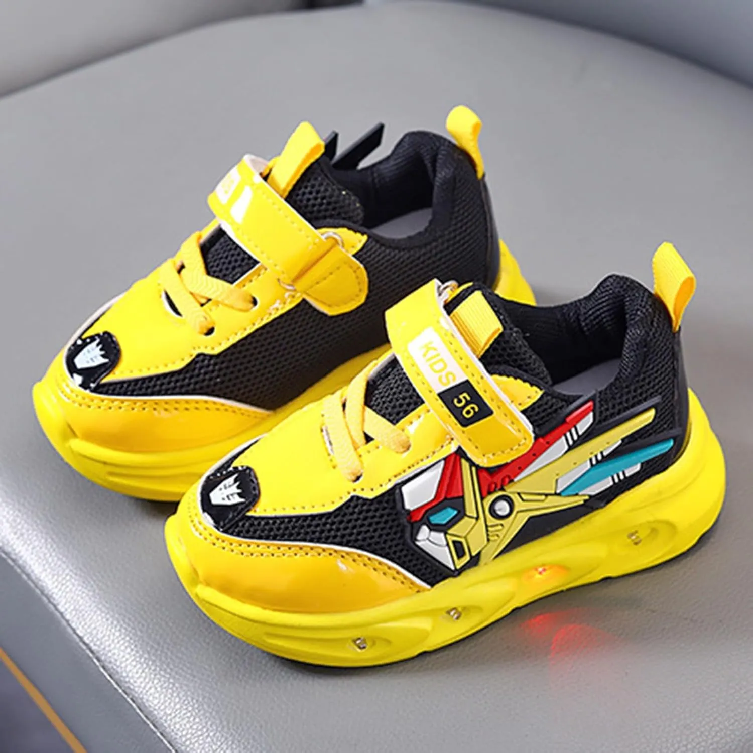 Sneakers for Girls Tennis Shoes LED Light Up Sneakers for Kids Athletic Running Shoes Breathable Walking Shoes