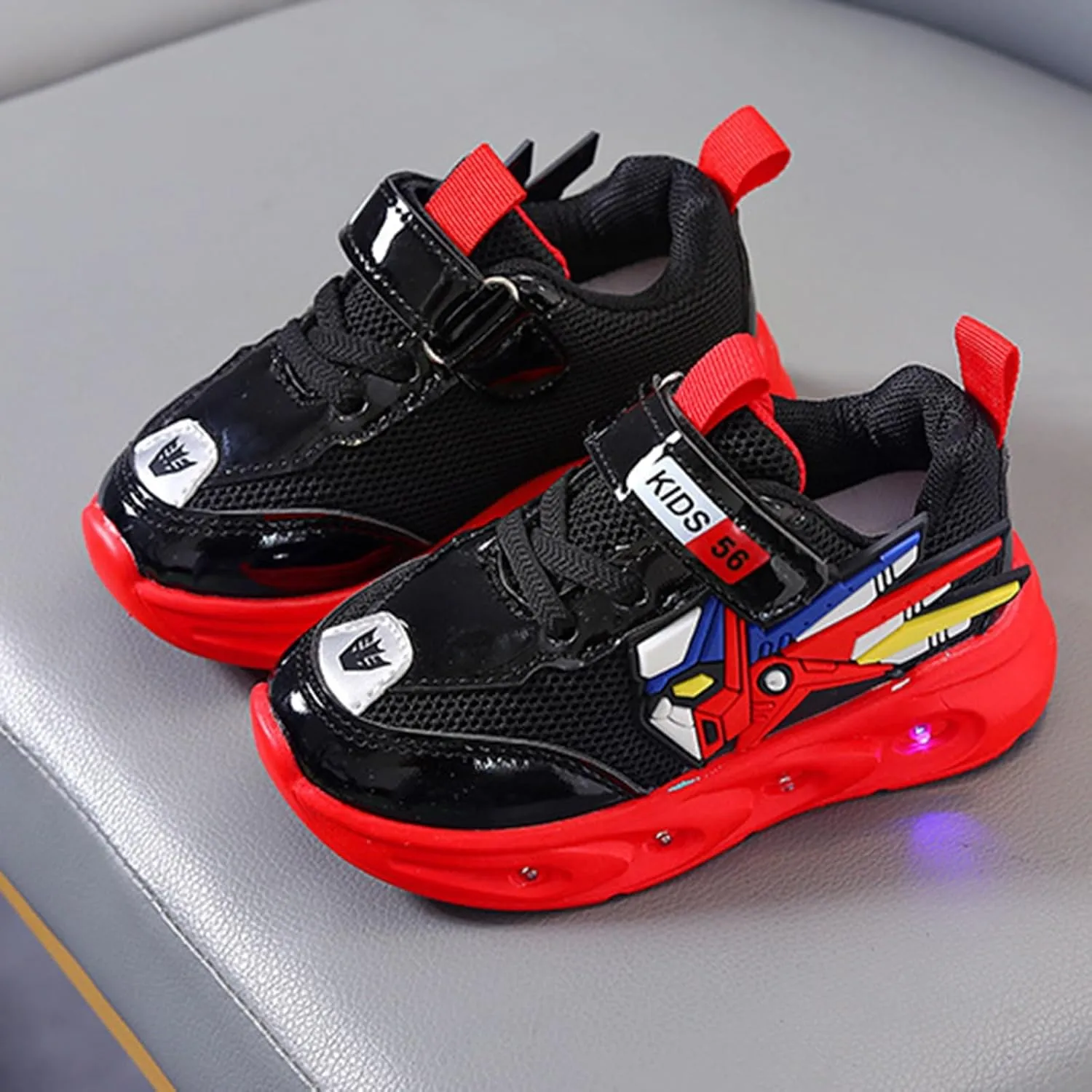 Sneakers for Girls Tennis Shoes LED Light Up Sneakers for Kids Athletic Running Shoes Breathable Walking Shoes