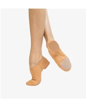 So Danca JZ75L Adult Jada Suntan Color Stretch Canvas Jazz Shoe