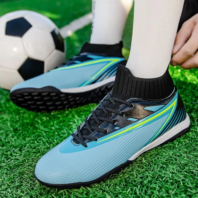 Soccer Cleats Outdoor Lightweight High Top Training Boots Indoor Comfortable Football Athletic Sneaker for Men/Women