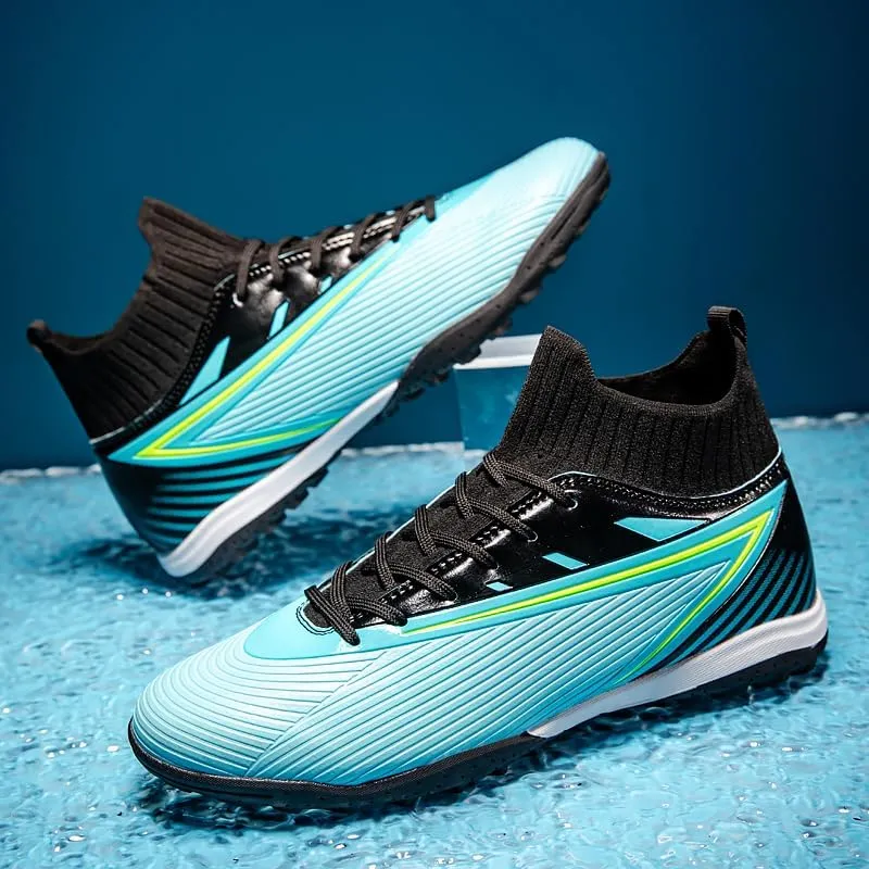 Soccer Cleats Outdoor Lightweight High Top Training Boots Indoor Comfortable Football Athletic Sneaker for Men/Women