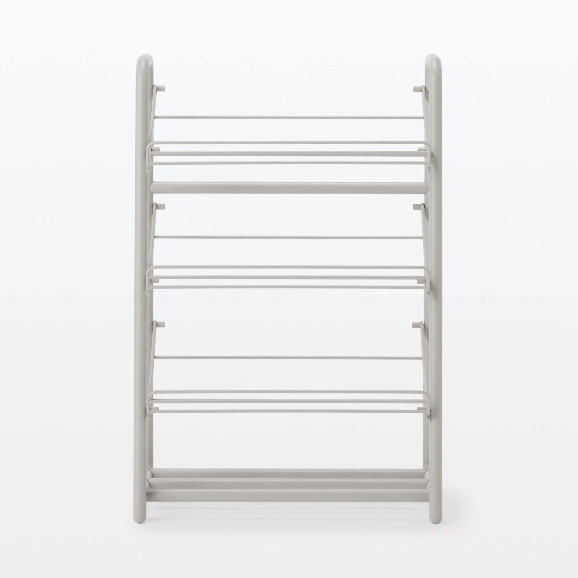 Steel Pipe Shoe Rack - Warm Gray
