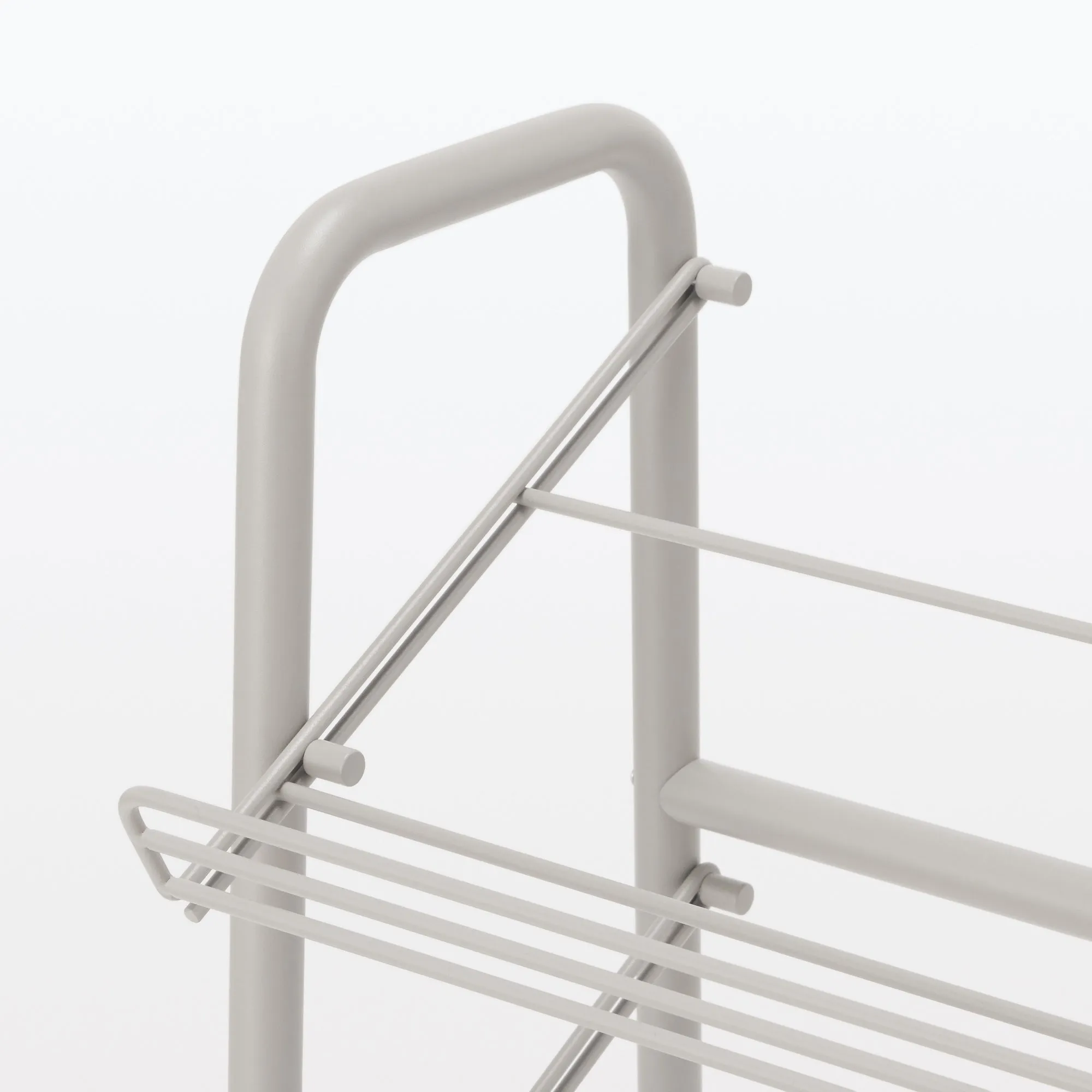 Steel Pipe Shoe Rack - Warm Gray