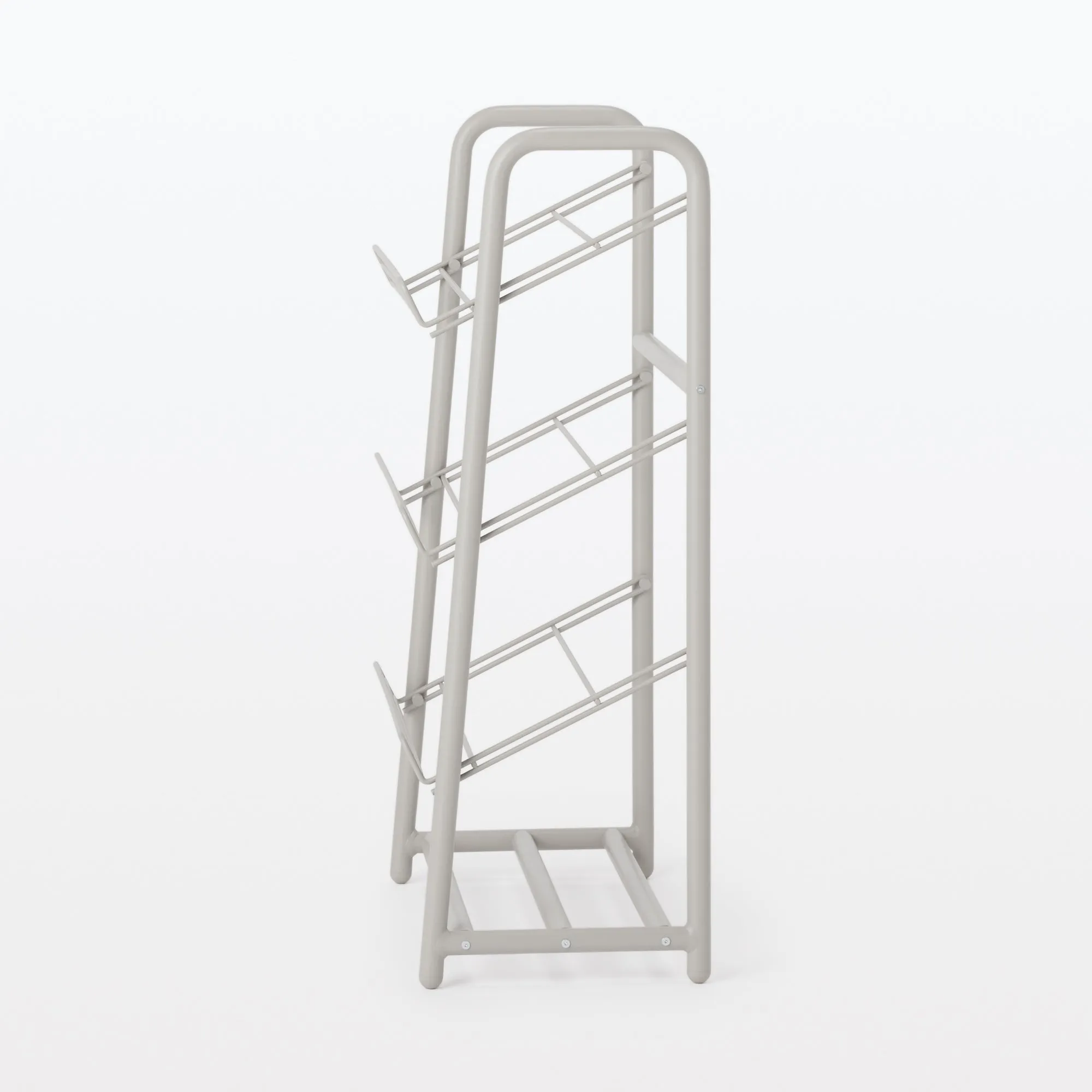 Steel Pipe Shoe Rack - Warm Gray