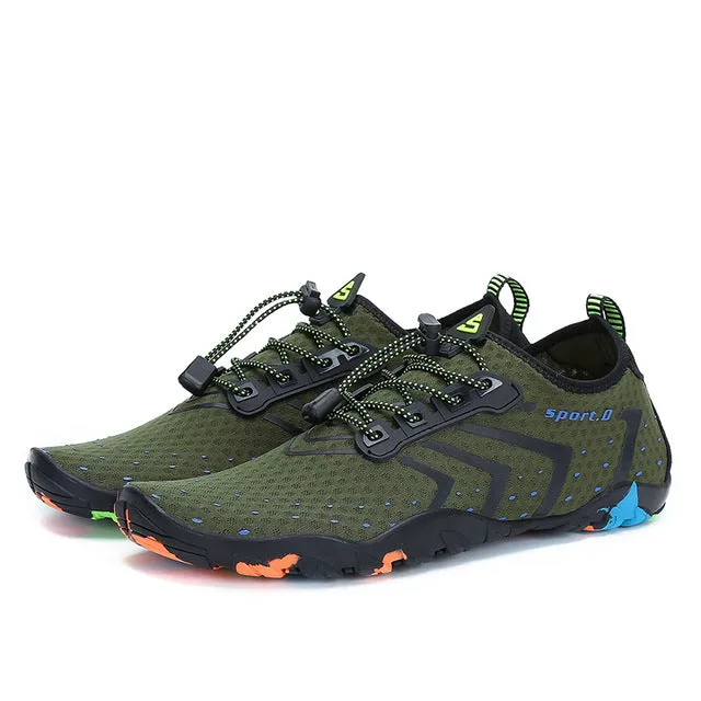 Summer Shoes Men Breathable Aqua Shoes Beach Sandals Adult Slippers Sport Upstream Shoes Women Diving Socks Tenis Masculino