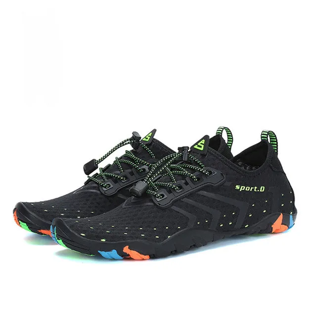 Summer Shoes Men Breathable Aqua Shoes Beach Sandals Adult Slippers Sport Upstream Shoes Women Diving Socks Tenis Masculino