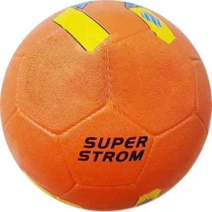 Synco Superstorm Football Size-5 | Street Rubber Molded Soccer Ball (Orange)