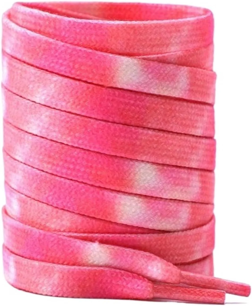 Tie-dye Shoelaces Kids Adult Flat Gradual Shoestring Width Elastic Laces For Sneaker Canvas Shoes Accessories