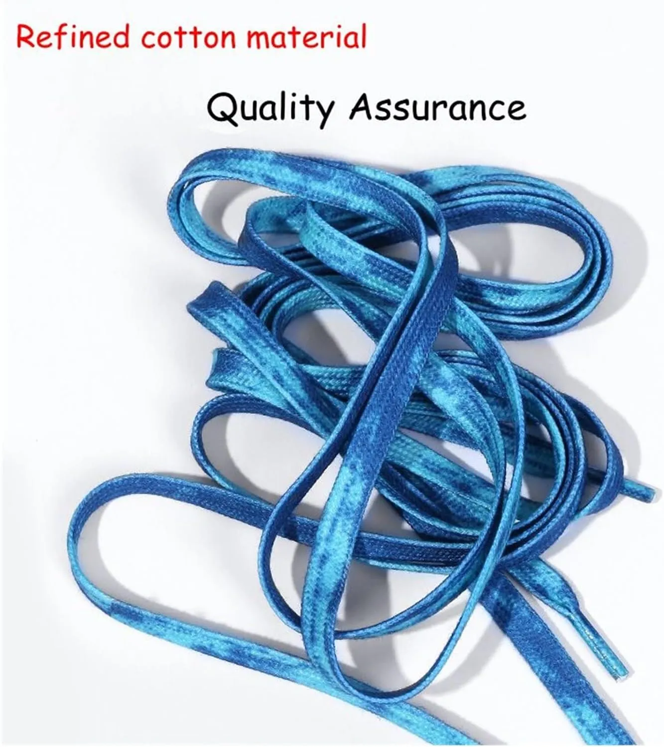 Tie-dye Shoelaces Kids Adult Flat Gradual Shoestring Width Elastic Laces For Sneaker Canvas Shoes Accessories