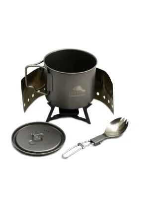 TOAKS Ultralight Titanium Solid Fuel Cook System