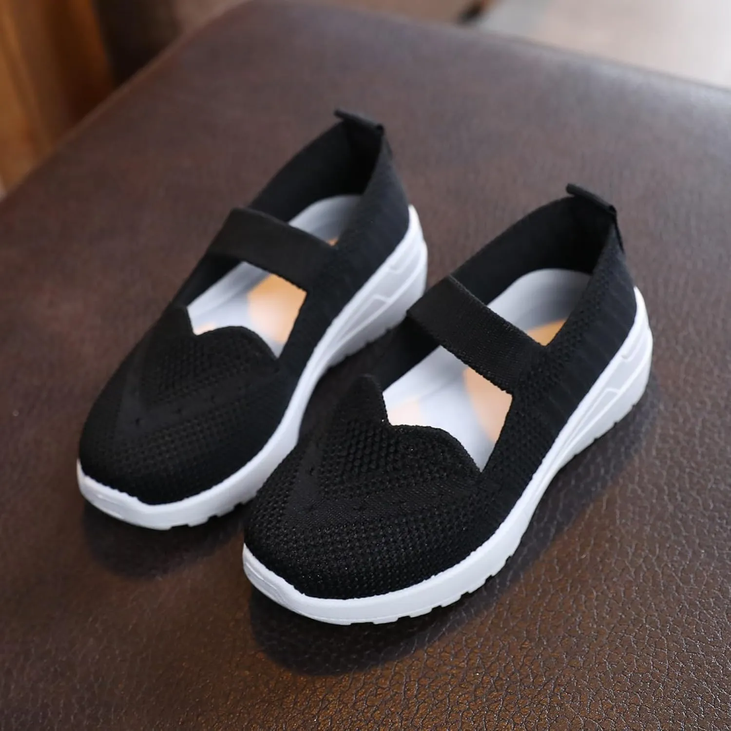 Toddler Toe Box Shoes Toddler Shoes Boy Girl Sneakers Running Tennis Mesh Casual Slip On