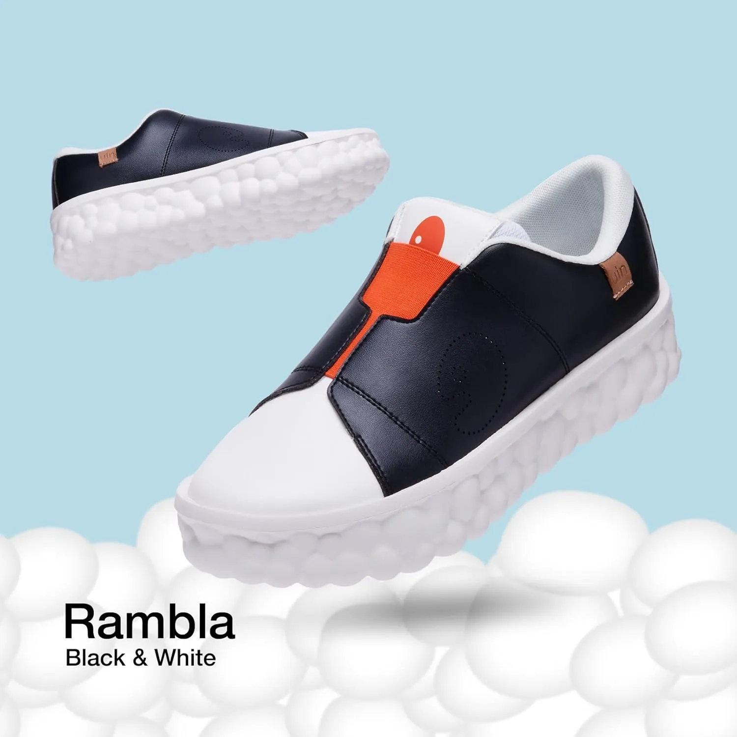 UIN Women's Fashion Sneakers Lightweight Walking Casual Slip Ons Art Painted Athletic Travel Skate Shoes Las Ramblas