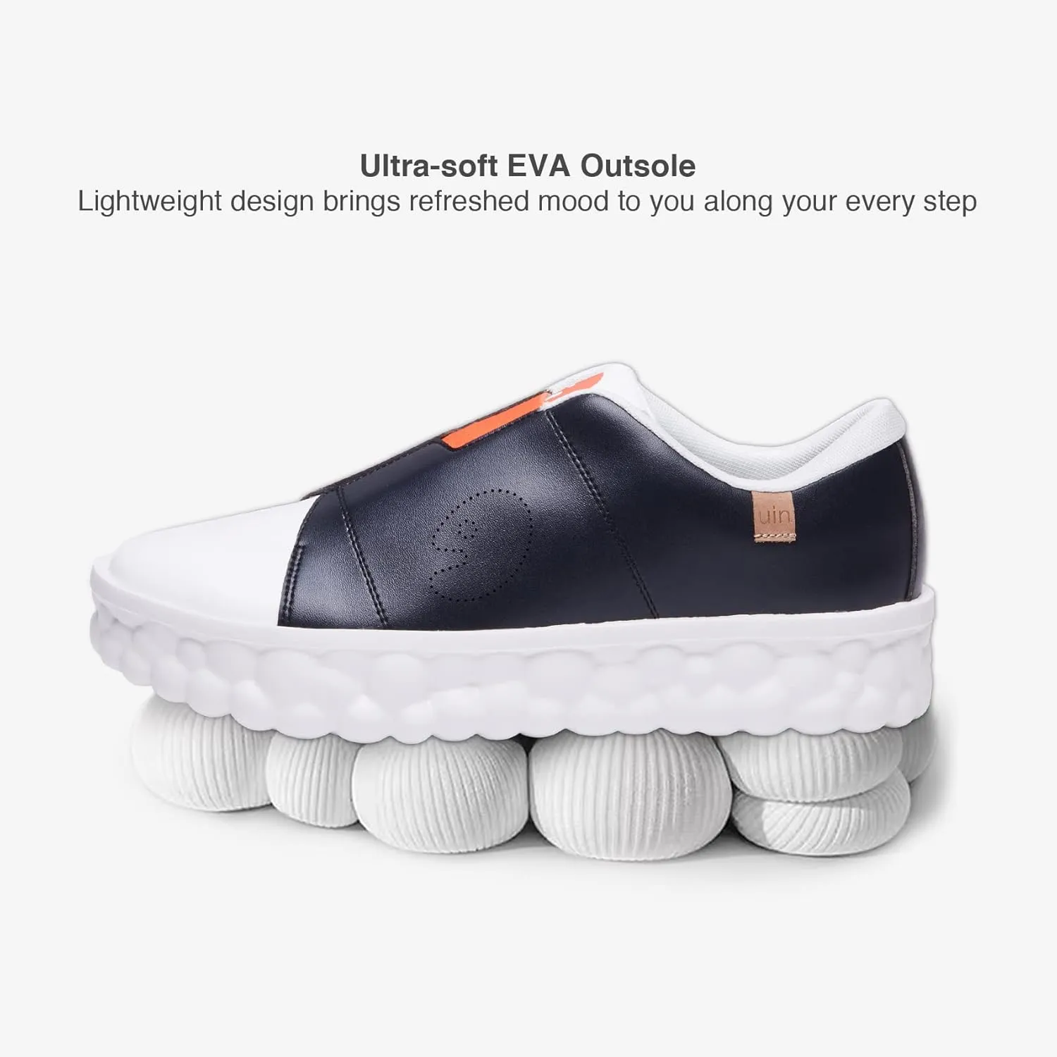 UIN Women's Fashion Sneakers Lightweight Walking Casual Slip Ons Art Painted Athletic Travel Skate Shoes Las Ramblas