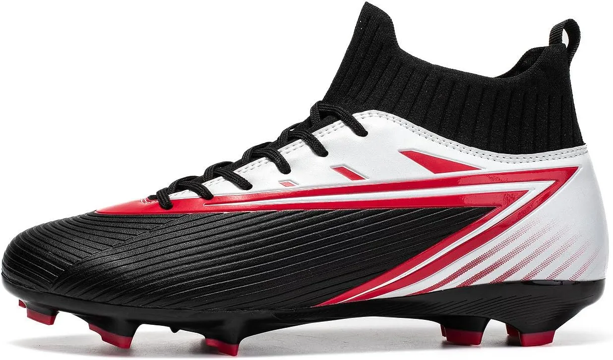 Unisex's Fashion Sports High-Top FG Trainers Cleats Football Sneakers Long Studs AG Soccer Shoes