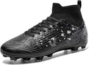 Unisex's Fashion Sports High-Top FG Trainers Cleats Football Sneakers Long Studs AG Soccer Shoes