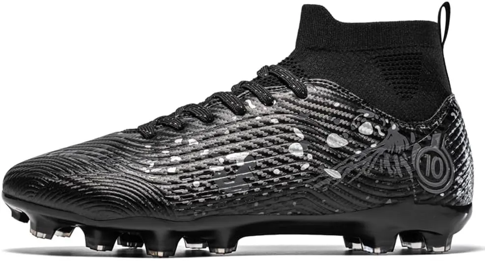 Unisex's Fashion Sports High-Top FG Trainers Cleats Football Sneakers Long Studs AG Soccer Shoes