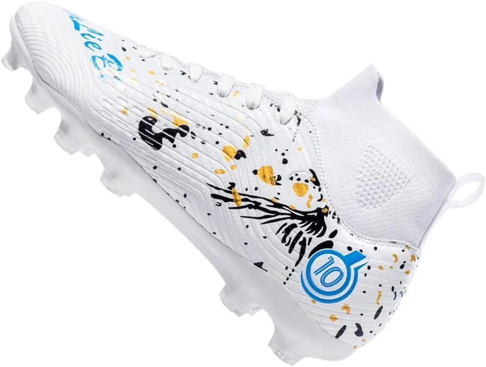 Unisex's Fashion Sports High-Top FG Trainers Cleats Football Sneakers Long Studs AG Soccer Shoes