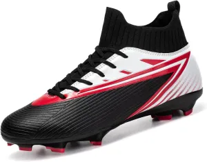 Unisex's Fashion Sports High-Top FG Trainers Cleats Football Sneakers Long Studs AG Soccer Shoes