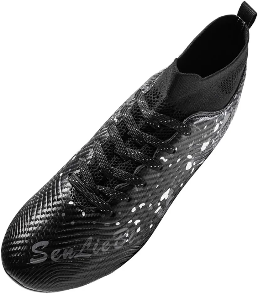 Unisex's Fashion Sports High-Top FG Trainers Cleats Football Sneakers Long Studs AG Soccer Shoes