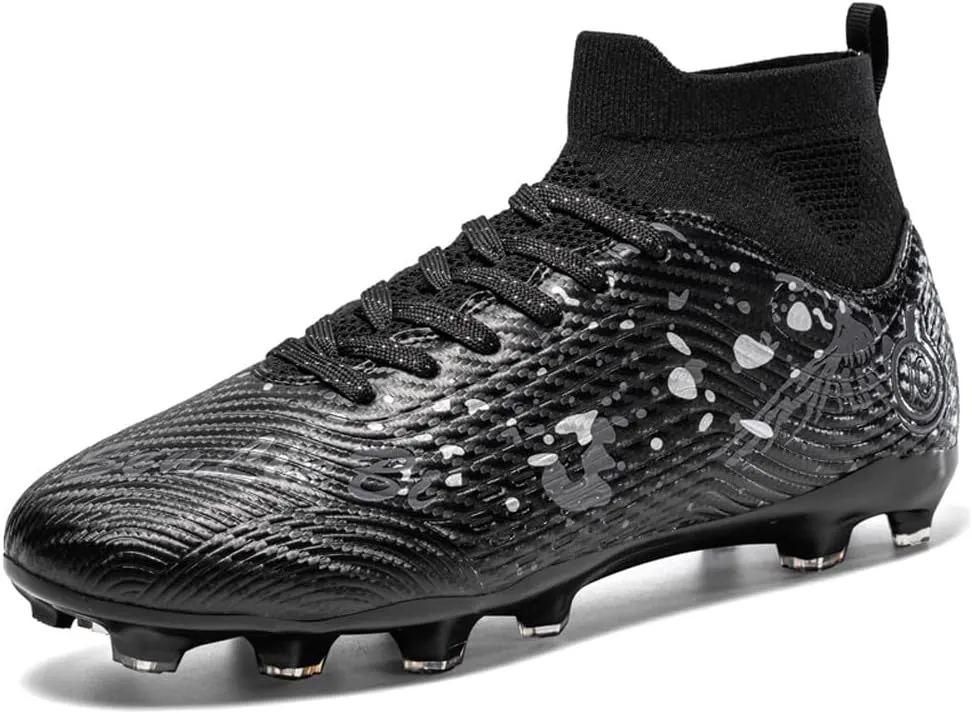 Unisex's Fashion Sports High-Top FG Trainers Cleats Football Sneakers Long Studs AG Soccer Shoes
