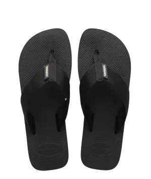 Urban Basic Material Flip Flops Black Inventory B