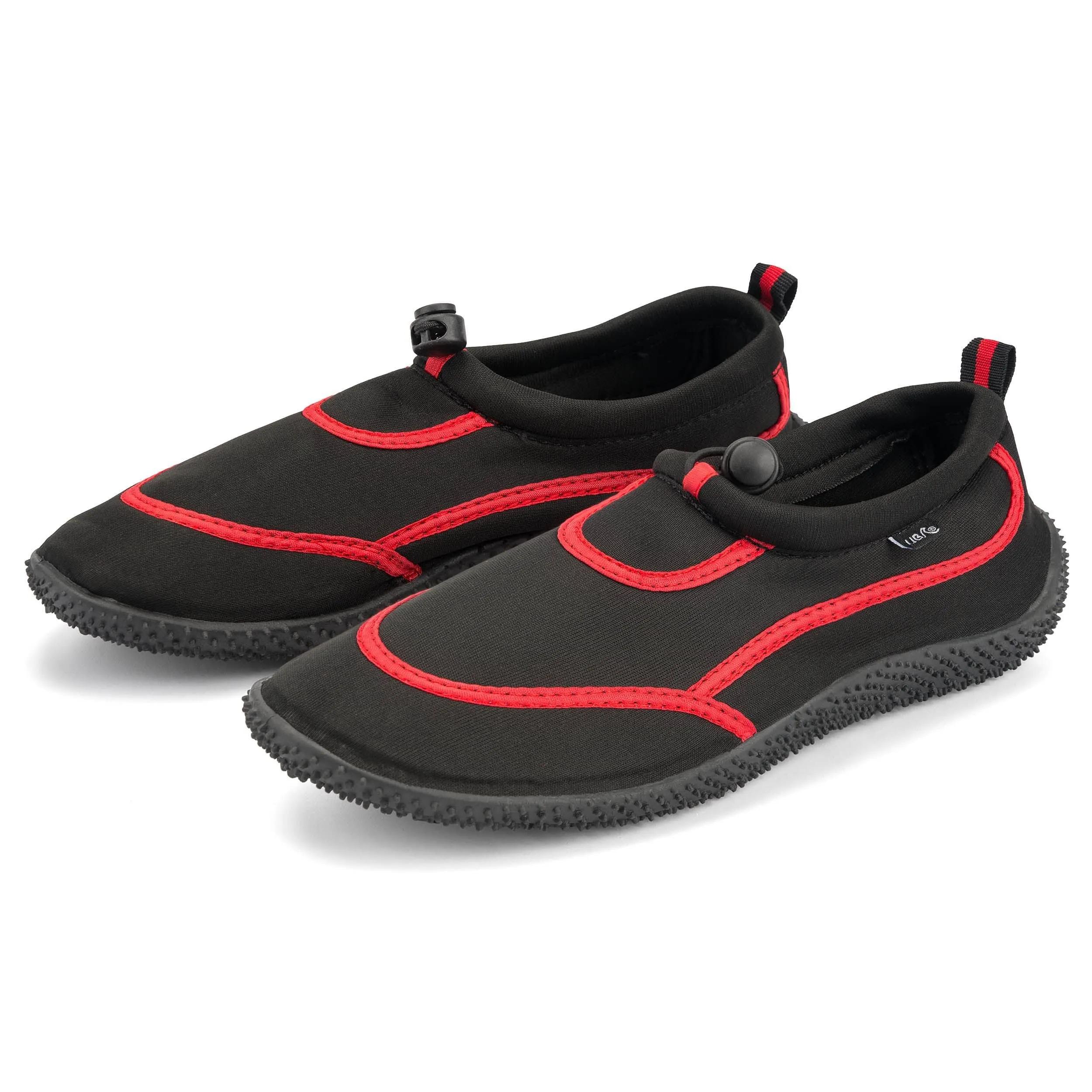 Urban Beach Mens Toggle Aqua Shoe FWR1126 -BLACK/RED (6 - 11)