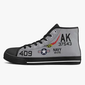 VA-176 "Thunderbolts" High Top Canvas Shoes