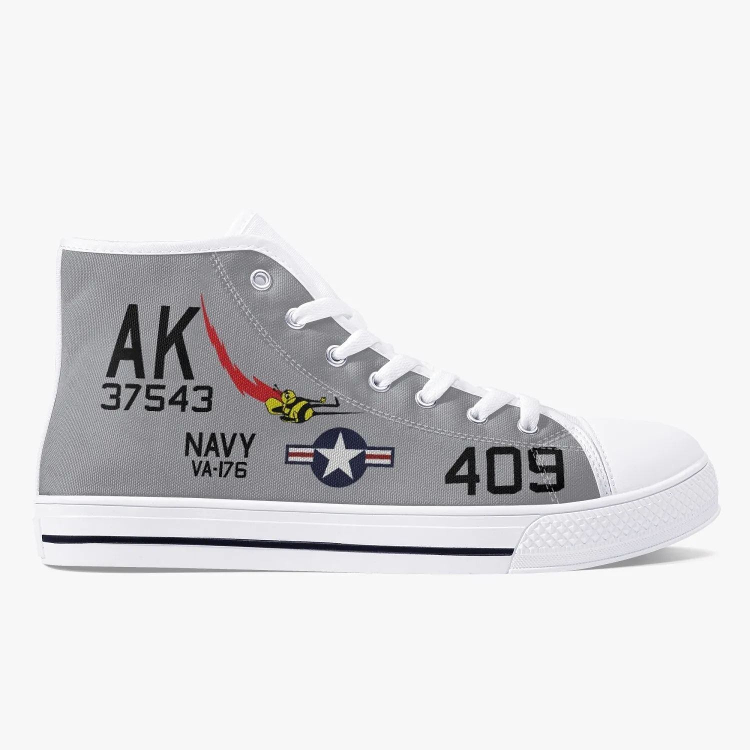 VA-176 "Thunderbolts" High Top Canvas Shoes